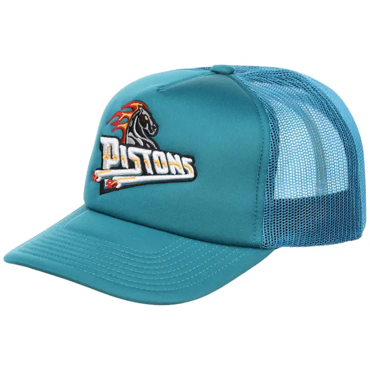 Detroit Pistons NBA HWC Wordmark Trucker BLEU SARCELLE/BLEU SARCELLE/GRIS
