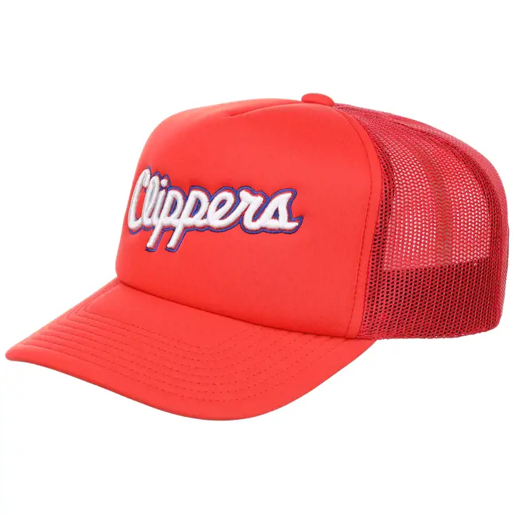 Los Angeles Clippers NBA HWC Wordmark Trucker ROUGE/ROUGE/GRIS