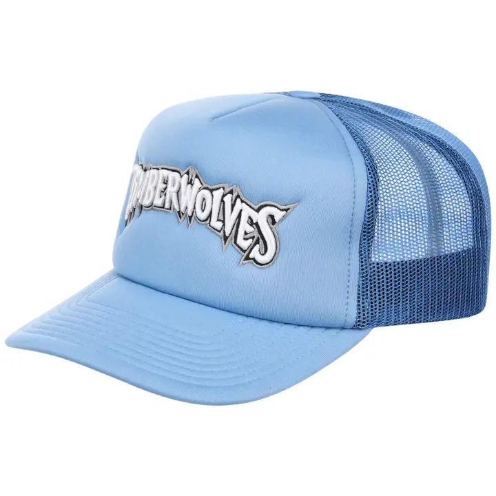 Minnesota Timberwolves NBA HWC Wordmark Trucker BLEU/BLEU/GR
