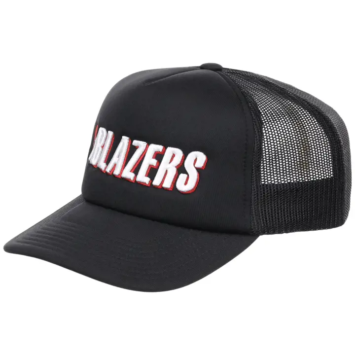 Portland Trail Blazers NBA HWC Wordmark Trucker ROUGE/ROUGE/GRI