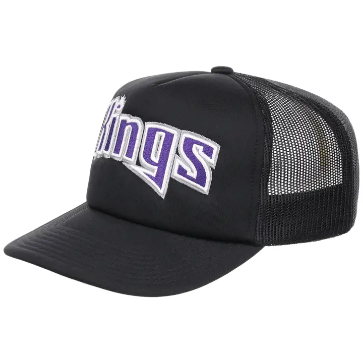 Casquette trucker NBA HWC Sacramento Kings Wordmark noir/noir/gris
