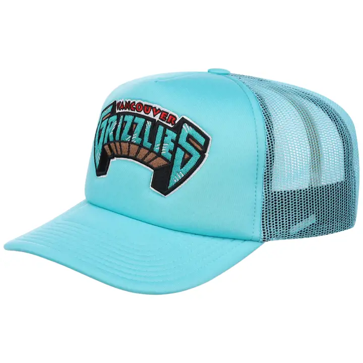 Vancouver Grizzlies NBA HWC Wordmark Trucker TEAL/TEAL/GRIS