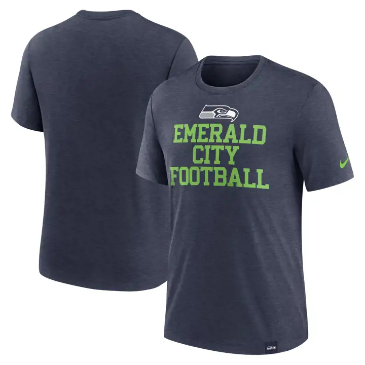 T-shirt Triblend Seattle Seahawks NFL – 24 H-BLEU MARINE
