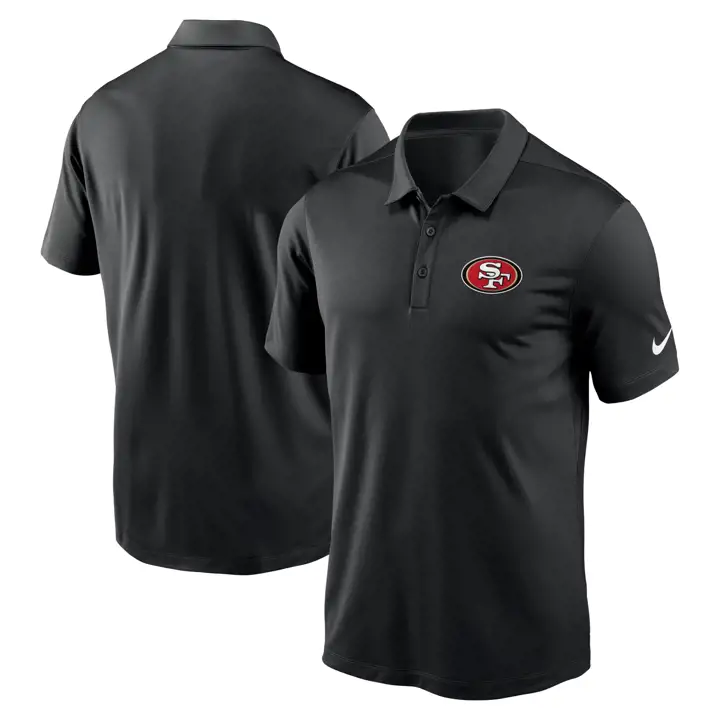 Polo NFL Nike Franchise des 49ers de San Francisco 24 BLK