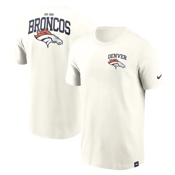 T-shirt en coton essentiel NFL Nike Blitz des Broncos de Denver 24 VOILE