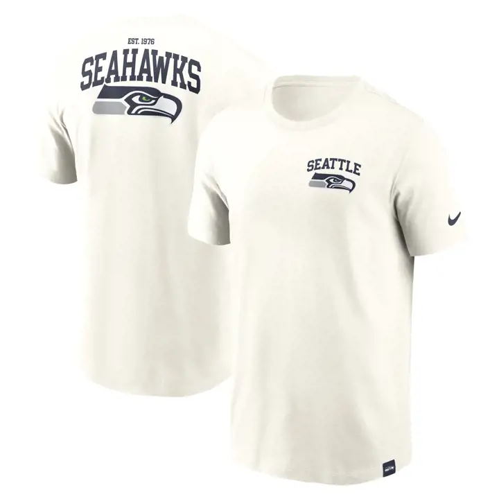 T-shirt en coton essentiel Nike Blitz des Seahawks de Seattle NFL 24 VOILE