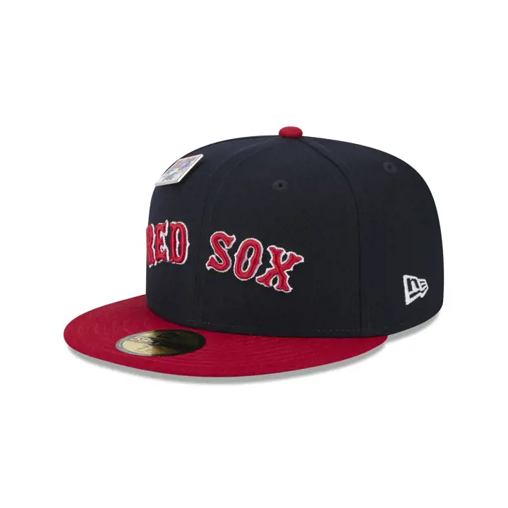 CASQUETTE BOSTON RED SOX BLC 5950 AC PERF OTC MARINE