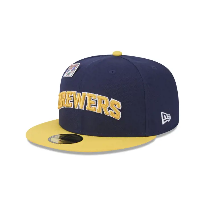 MILWAUKEE BREWERS 2024 Big League Chew Script 59FIFTY RBL/YE