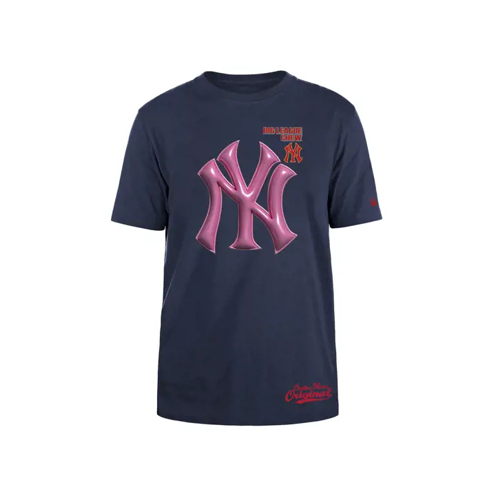 T-shirt "New York Yankees MLB Big League Chew BubbleGum" BLEU