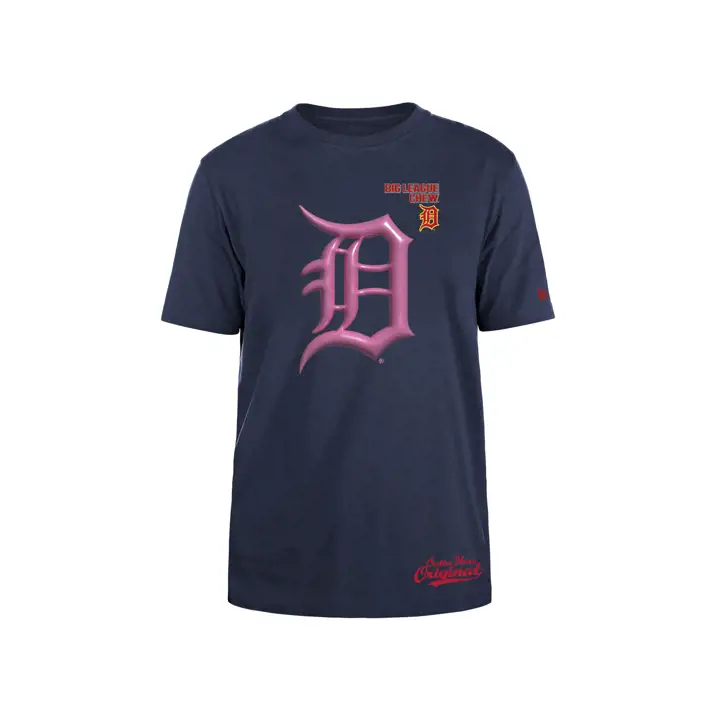 T-shirt Detroit Tigers MLB Big League Chew BubbleGum BLEU