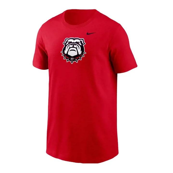T-SHIRT EN COTON MANCHES COURTES MASCOTTE JEUNE NCAA GEORGIA BULLDOGS 24 ROUGE MASC