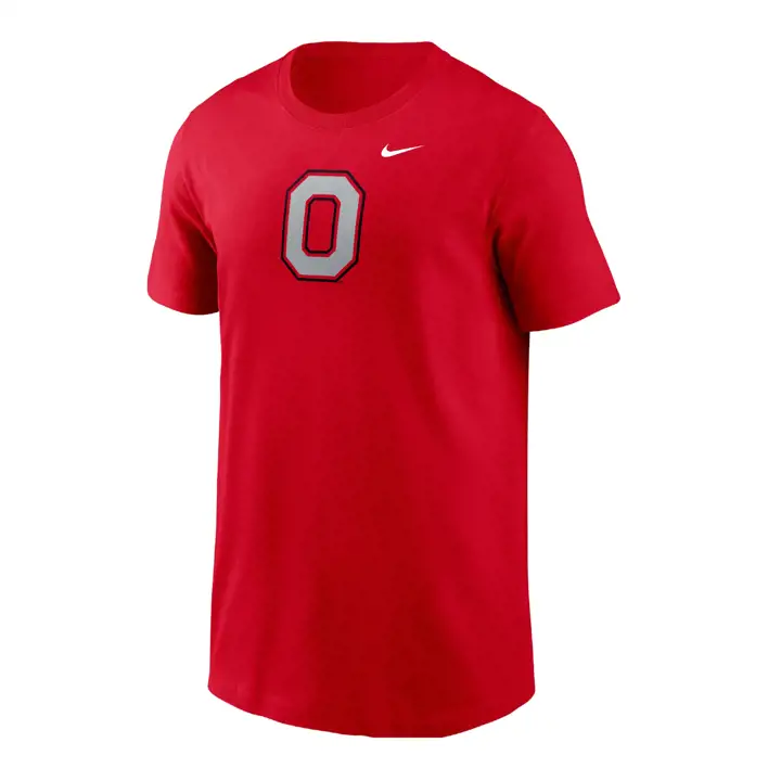 T-SHIRT EN COTON NCAA OHIO STATE BUCKEYES JEUNE MASCOTTE MANCHES COURTES 24 ROUGE M