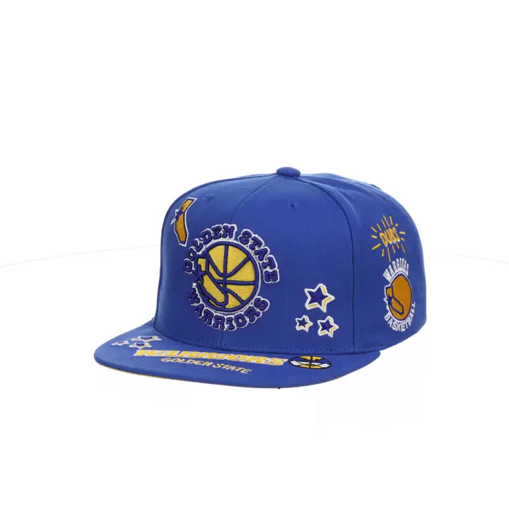 CASQUETTE SNAPBACK ALL OUT WARRIORS DE GOLDEN STATE HWC BLEUE