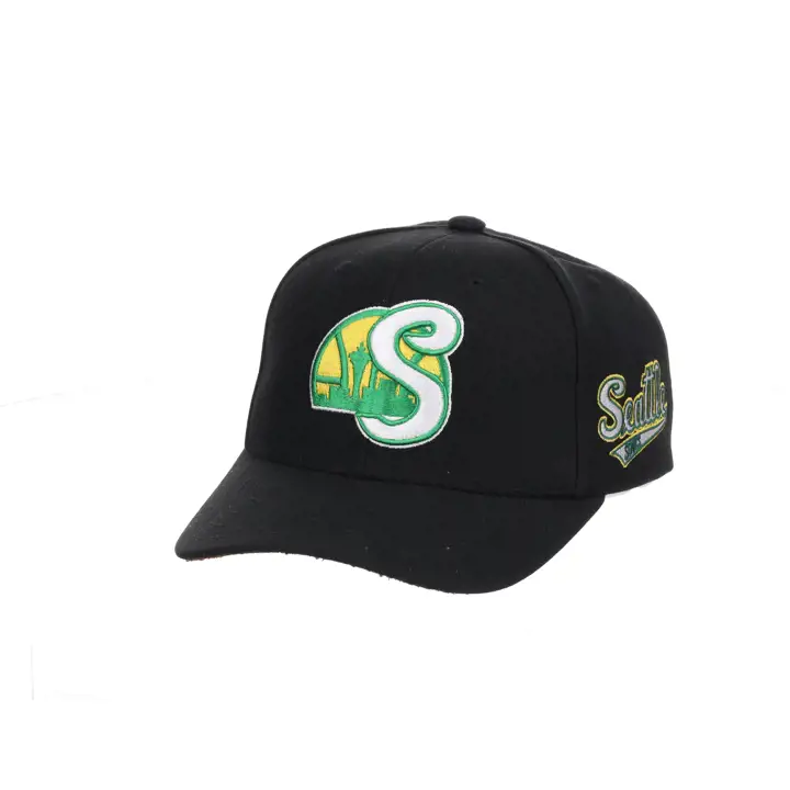 CASQUETTE SNAPBACK SEATTLE SUPERSONICS ICON GRAIL HWC NOIRE