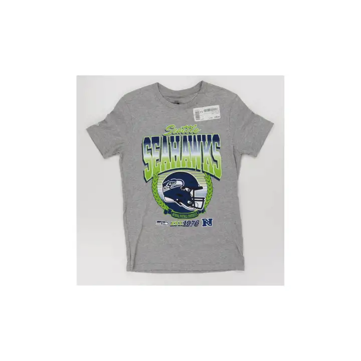 T-shirt Homme NFL Seattle Seahawks New Era Casque Laurel Gris