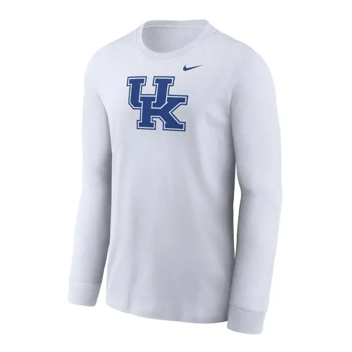 T-SHIRT MANCHES LONGUES EN COTON JEUNESSE KENTUCKY WILDCATS NCAA 24 BLANC MOTS