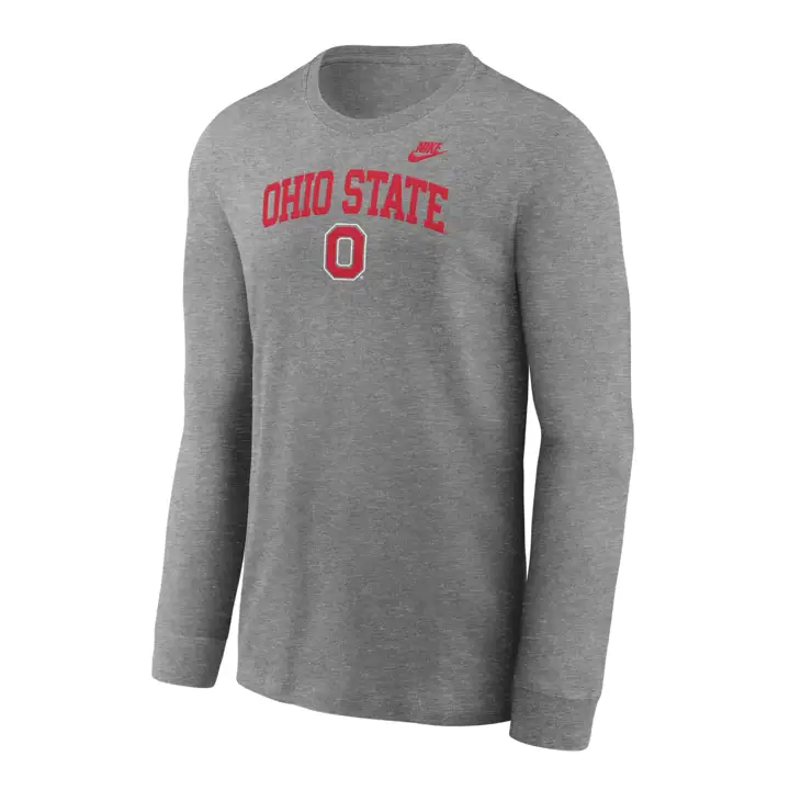 T-SHIRT MANCHES LONGUES JEUNE OHIO STATE BUCKEYES NCAA ARCH & LOGO 24 DKG