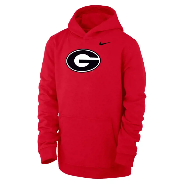 GEORGIA BULLDOGS NCAA JEUNE CLUB MOLLETON À CAPUCHE 24 ROUGE WOR