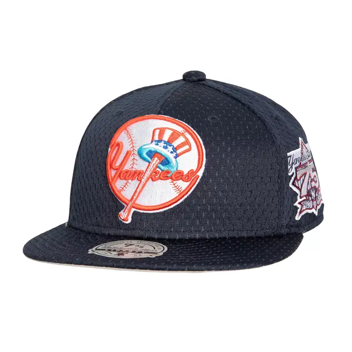 NEW YORK YANKEES MLB M&N BP MESH HOOK FITTED MARINE/GRIS