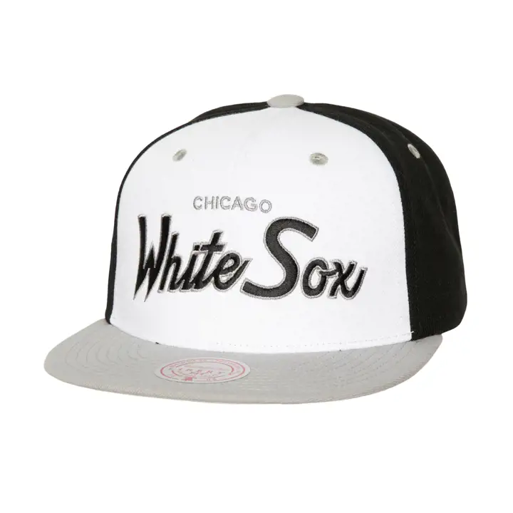 CHICAGO WHITE SOX MLB M&N ÉCRITURE BLOC SNAP BLANC/NOIR/GRIS