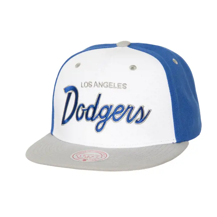 LOS ANGELES DODGERS MLB M&N BLOCK SCRIPT SNAP BLA/RBL/GRI