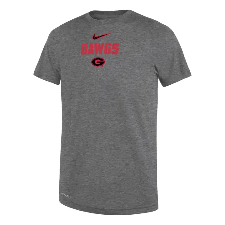 T-SHIRT LÉGENDE EN TISSU DRI-FIT POUR ENFANTS PRÉSCOLAIRES NCAA GEORGIA BULLDOGS 24 DKG