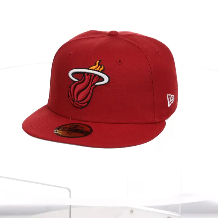 Miami Heat NBA Casquette Basique 59FIFFIFTY ROUGE/ROUGE/GRISE