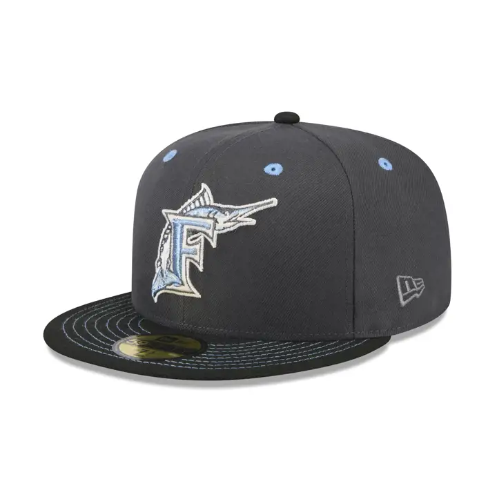 Florida Marlins MLB Black Ice 2.0 59FIFTY GRY/BLK/GRY