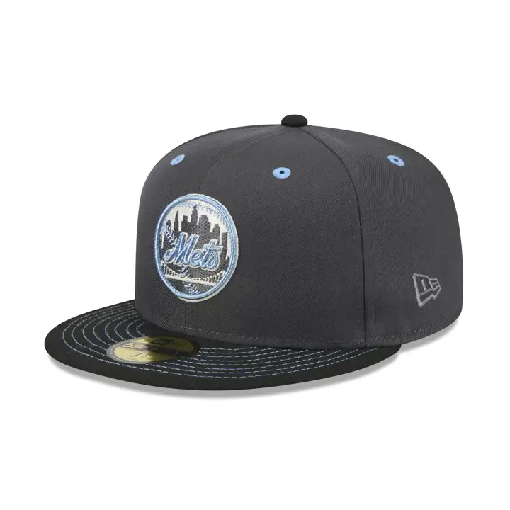 New York Mets MLB Black Ice 2.0 59FIFTY GRY/BLK/GRY