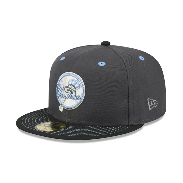New York Yankees MLB Black Ice 2.0 59FIFTY GRY/BLK/GRY