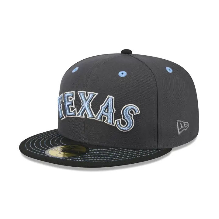 Casquette 59FIFTY MLB Black Ice 2.0 Texas Rangers Gris/Noir/Gris