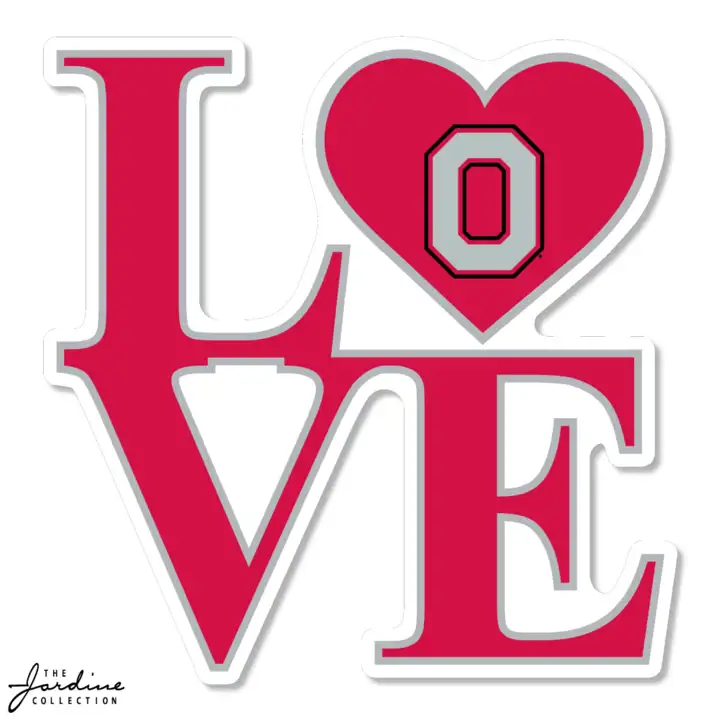 "Ohio State Buckeyes Décalcomanie Vinyle 3,5\" - Love AST"