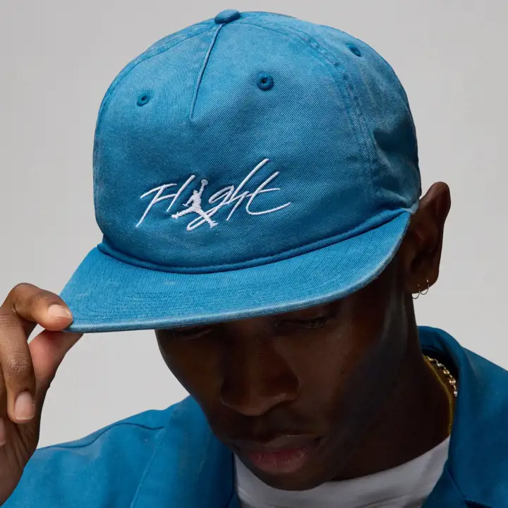 CASQUETTE JORDAN U J FLT DC 5 PANNEAUX PRO US BLEUE