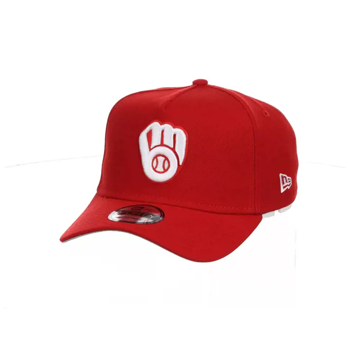 Milwaukee Brewers MLB Re-Dub Red AF 9FORTY ROUGE/BLANC
