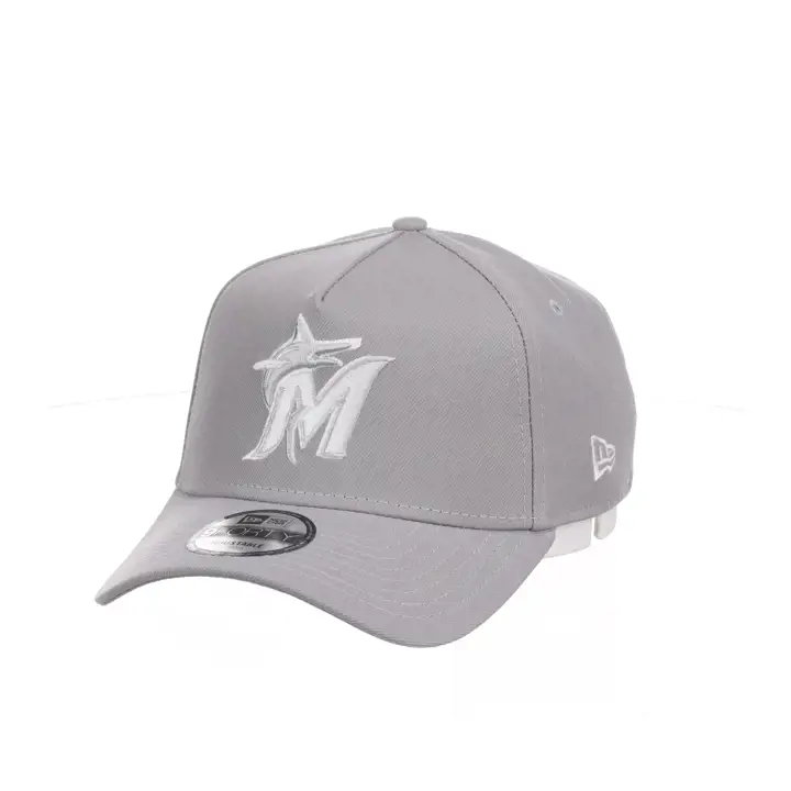 Casquette 9FORTY Miami Marlins MLB Re-Dub Grise/Blanche