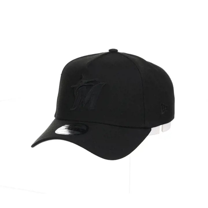 Miami Marlins MLB Blackout AF 9FORTY Noir/Noir
