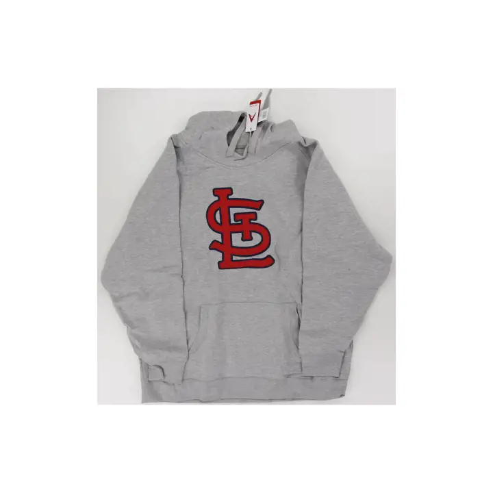Chandail à capuchon doublé polaire MLB St. Louis Cardinals Victoire Script GRIS