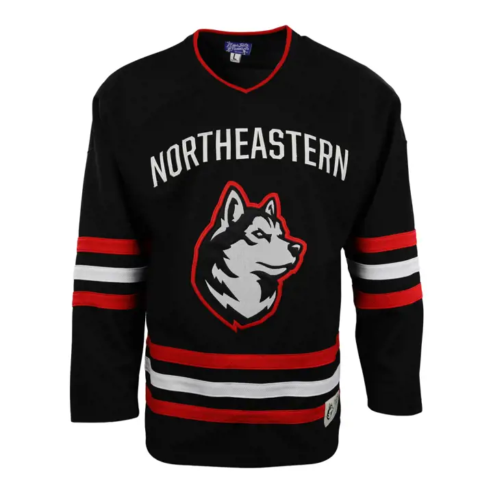 Maillot de hockey replica Northeastern Univ. noir/blanc/rouge