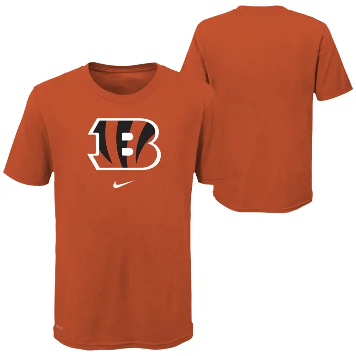 T-shirt Cincinnati Bengals NFL pour jeune avec logo principal Dri-Fit OU