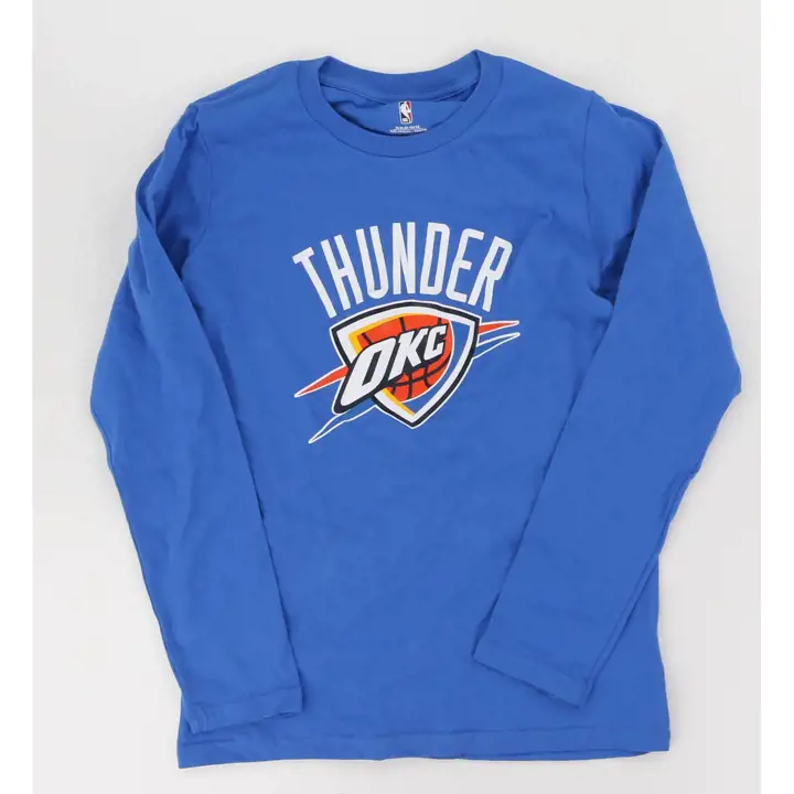 Oklahoma City Thunder NBA - T-shirt manches longues logo Prime Youth - Bleu