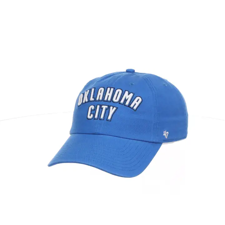 Oklahoma City Thunder NBA FO '47 Wordmark Clean Up bleu/bleu