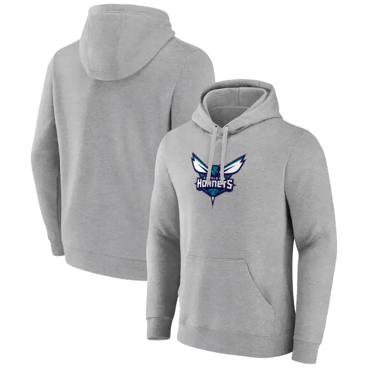Sweat à capuche Charlotte Hornets NBA Halpert Logo Principal GRIS