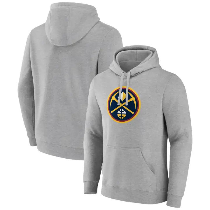 Sweat à capuche Denver Nuggets NBA Halpert Primary Logo GRY