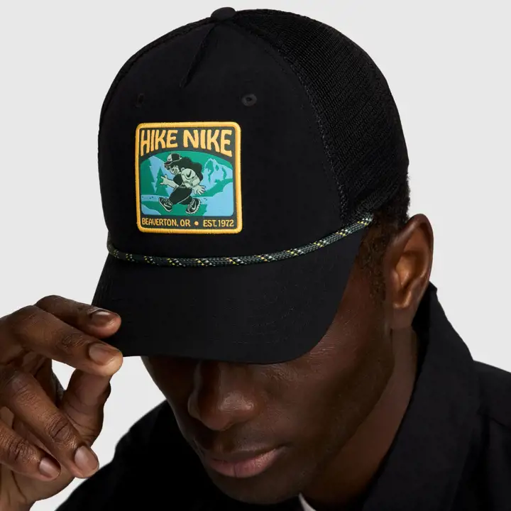 NIKE K CASQUETTE CAMIONNEUR OUTDR TRUCKER NK RISE NOIR
