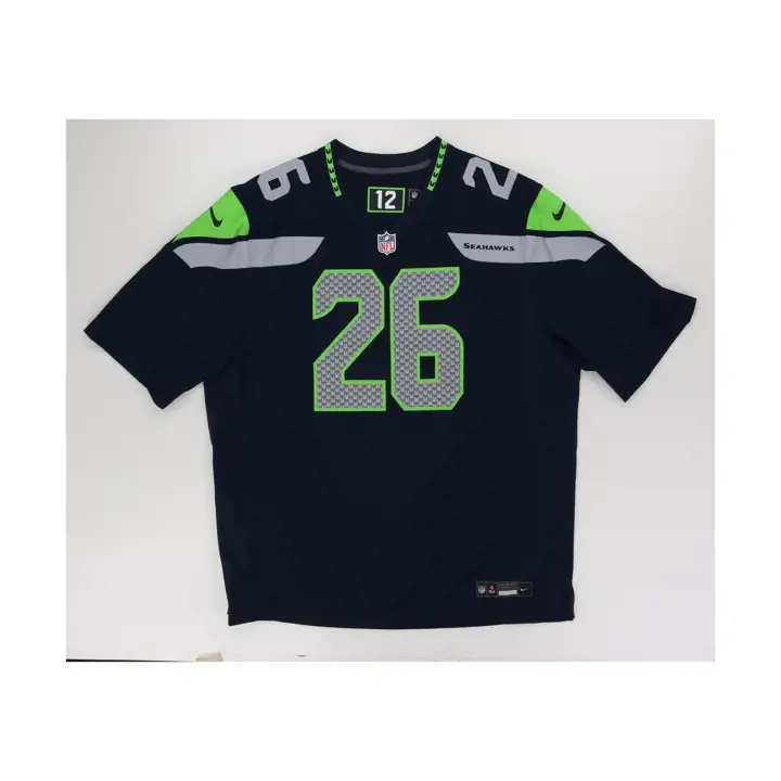 Maillot de match NFL des Seahawks de Seattle Zach Charbonnet #26 Marine