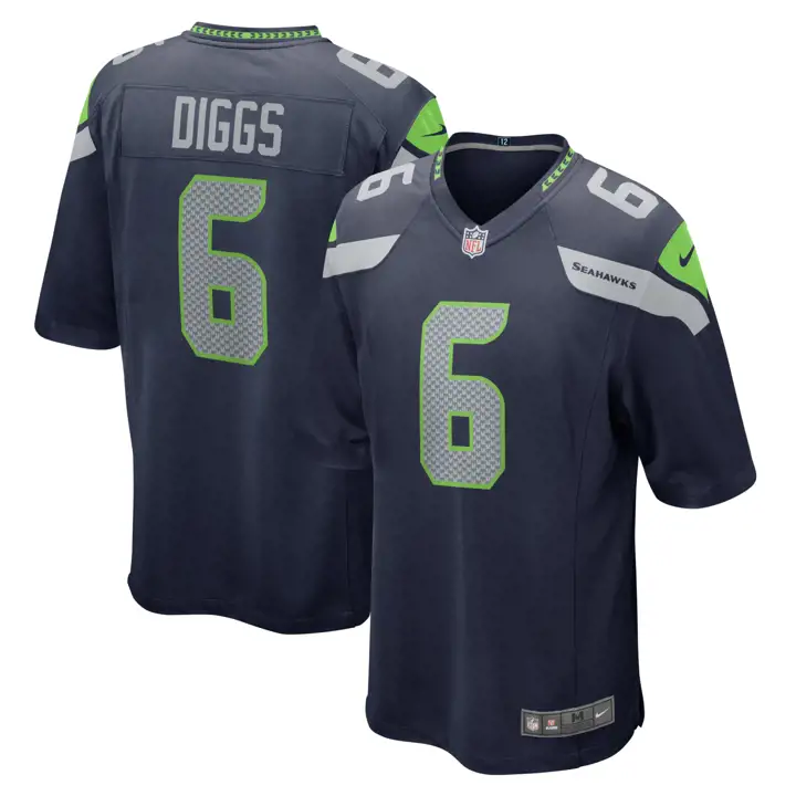 Maillot NFL Seattle Seahawks Quandre Diggs bleu marine