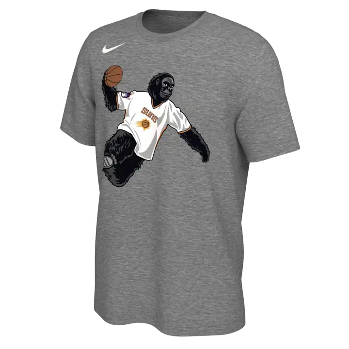 T-shirt mascotte NBA Phoenix Suns GRIS