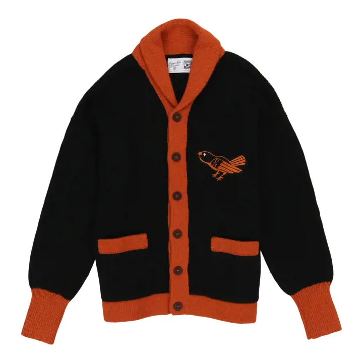 BALTIMORE ORIOLES EFF MLB Pull Col Châle Noir/Orange