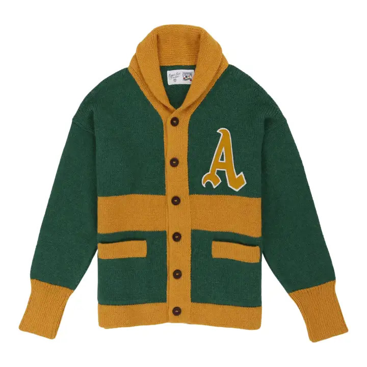 OAKLAND ATHLETICS PULL COL À CHÂLE MLB Coop KGRN/GL