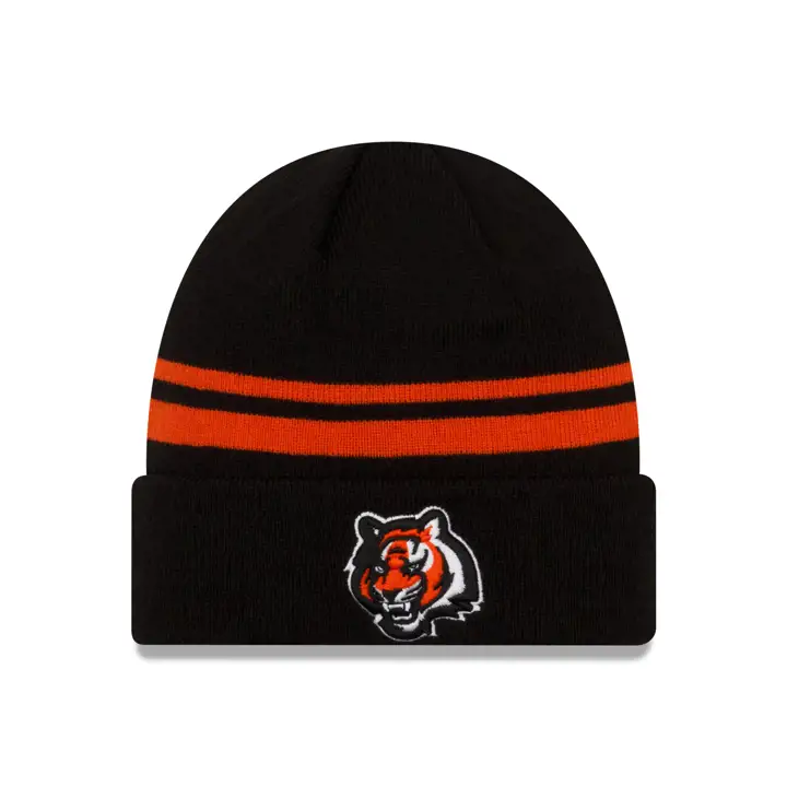 Bonnet en tricot avec revers Cincinnati Bengals NFL NE Stock, noir